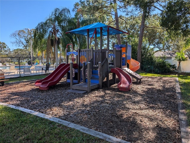 view of jungle gym