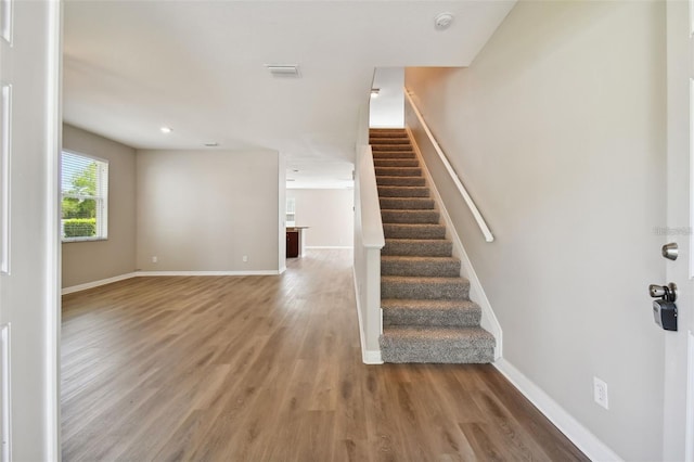 interior space featuring hardwood / wood-style floors