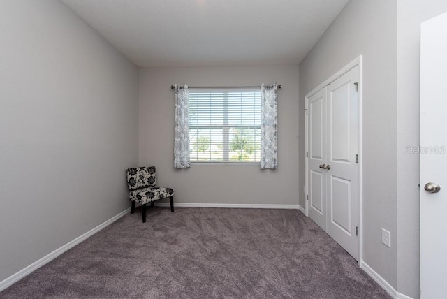 unfurnished room featuring carpet