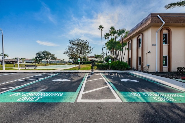 view of car parking