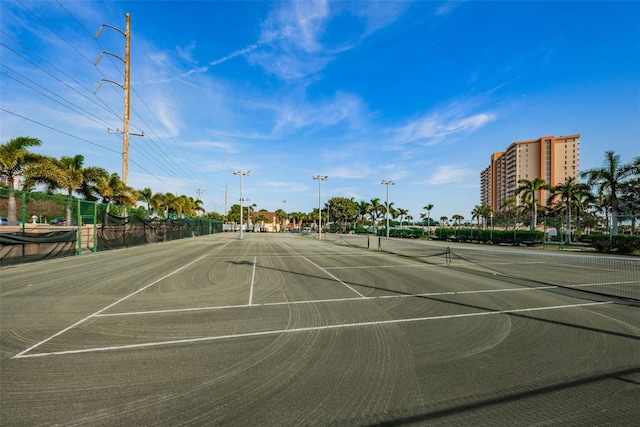 view of tennis court