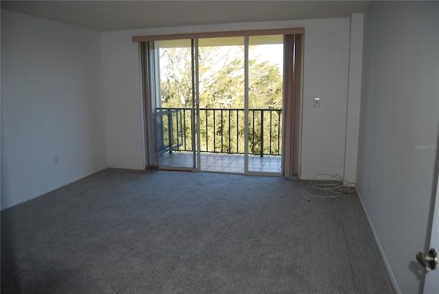 view of carpeted empty room