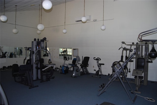 view of exercise room