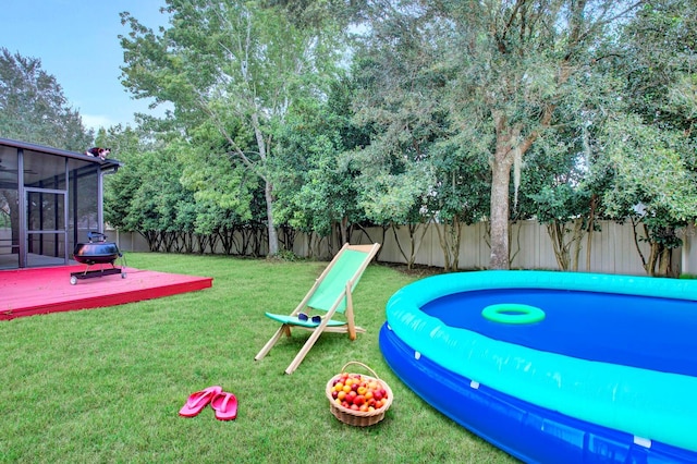 3060 Plantation Ridge Dr, Green Cove Springs, FL 32043 - view of jungle gym with a sunroom and a deck