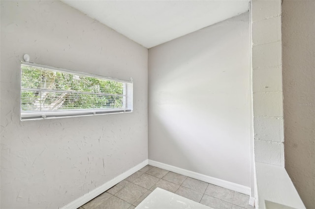 view of tiled spare room