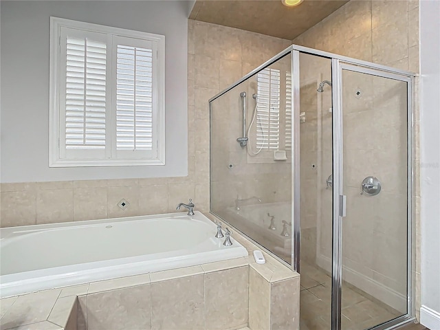 10130 Balcony St, New Port Richey, FL 34655 - full bathroom with a bath and a shower stall