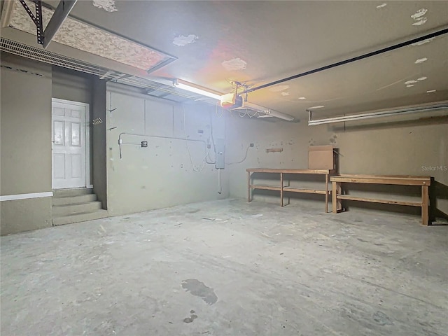 view of basement