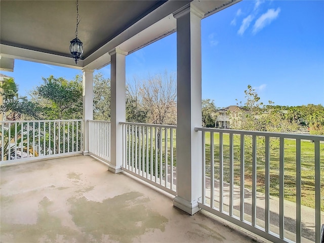 view of balcony