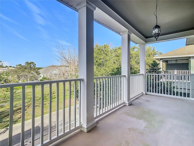 view of balcony