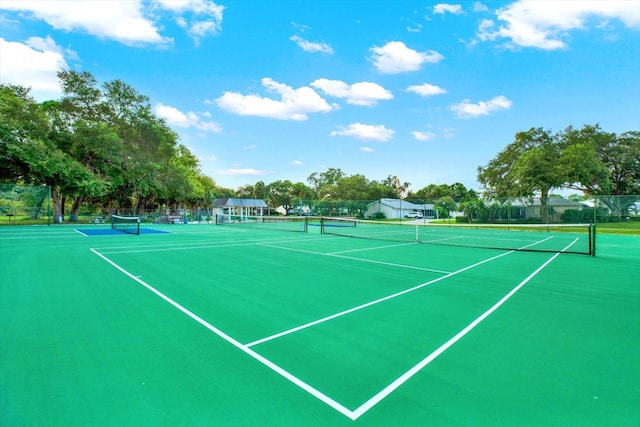 view of tennis court