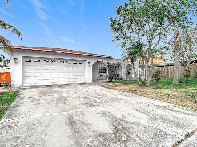 ranch-style house with a garage