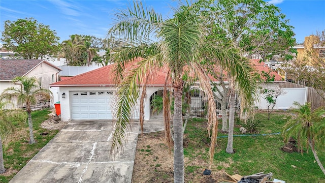 view of front of house featuring a garage