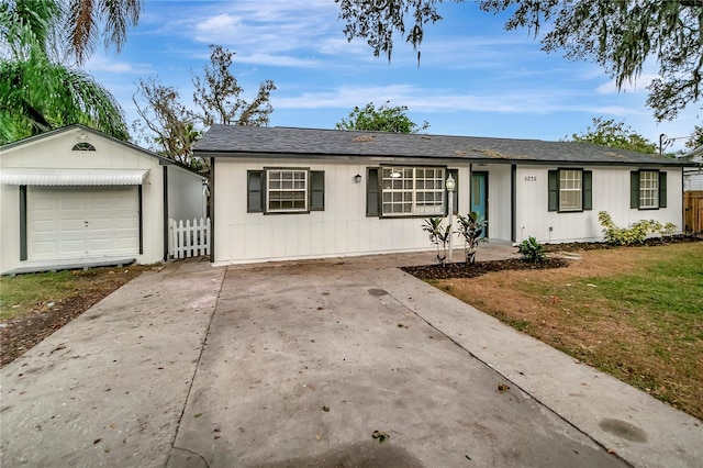 view of ranch-style home