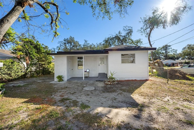 view of rear view of property