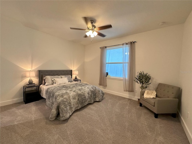3208 Deleuil Ave, Tampa, FL 33610 - bedroom featuring baseboards, carpet flooring, and a ceiling fan