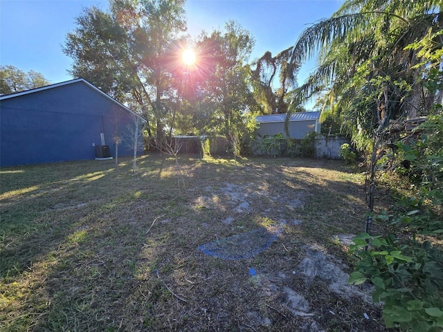 3208 Deleuil Ave, Tampa, FL 33610 - view of yard featuring central AC unit