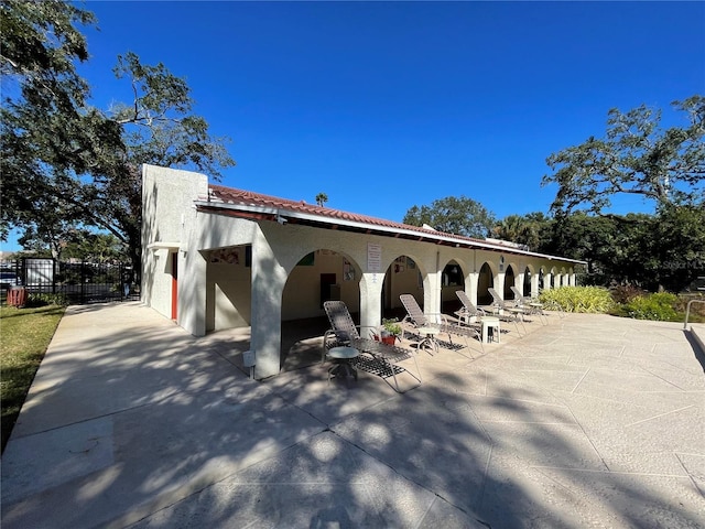 exterior space with a patio area