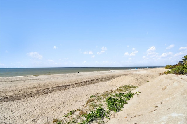 property view of water with a view of the beach