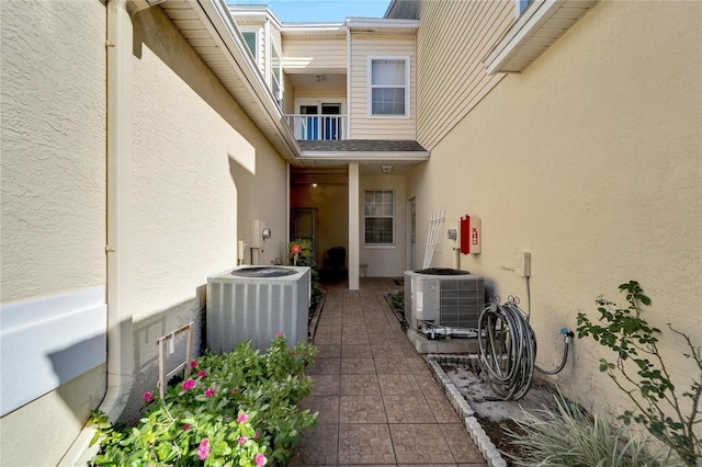 view of patio with cooling unit