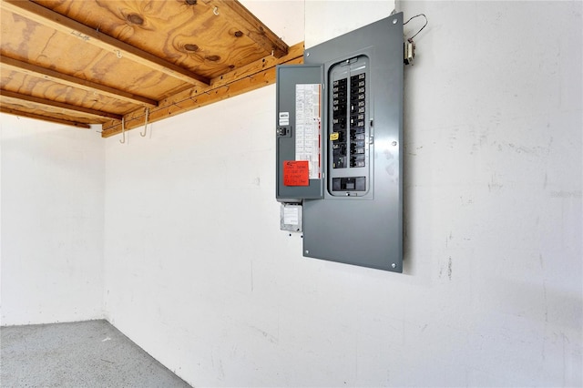 utility room featuring electric panel