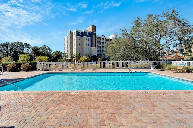 view of pool