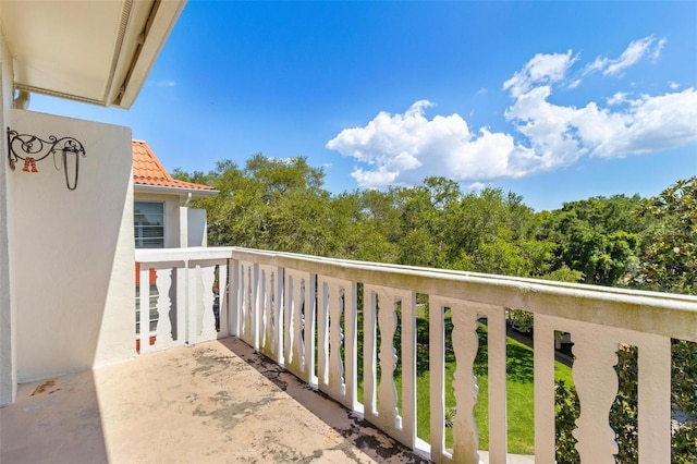 view of balcony