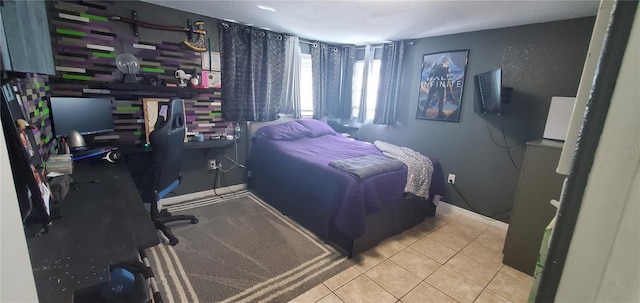 7045 Lenox Dr, New Port Richey, FL 34653 - tiled bedroom featuring an office area