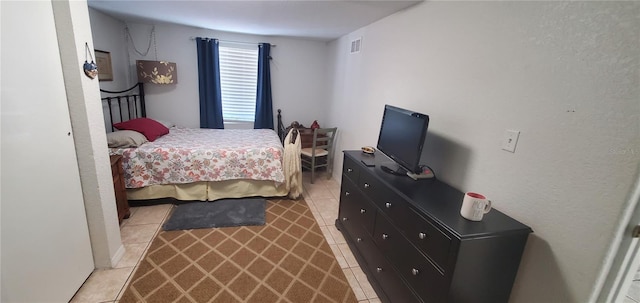 view of tiled bedroom