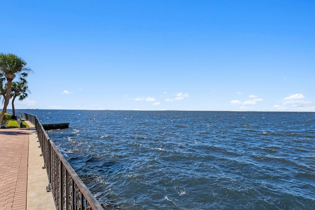 view of water feature