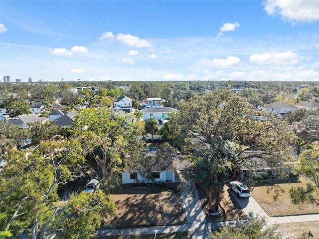 drone / aerial view with a residential view