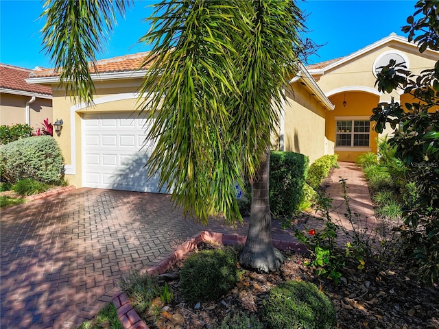 view of home's exterior featuring a garage