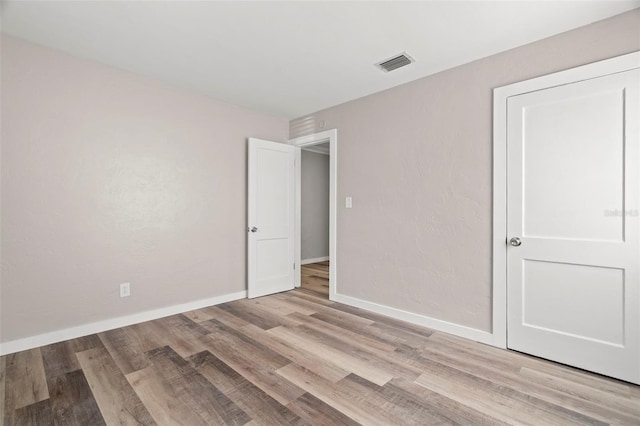 interior space with light hardwood / wood-style floors