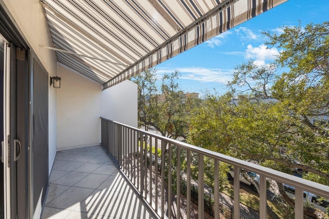 view of balcony