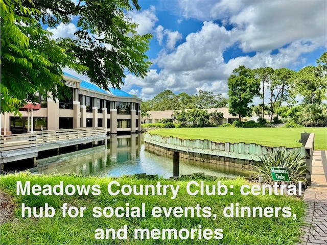 4452 Weybridge St Unit 74, Sarasota, FL 34235 - dock with a water view