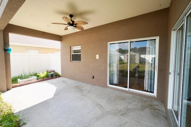 2012 Fern Ridge Ct, Holiday, FL 34691 - view of patio with ceiling fan