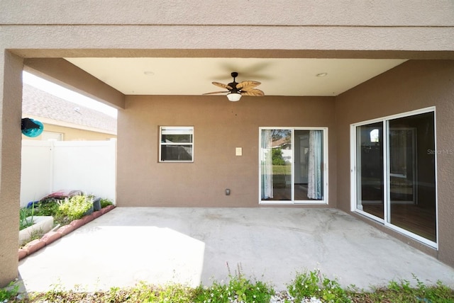 2012 Fern Ridge Ct, Holiday, FL 34691 - view of patio featuring ceiling fan