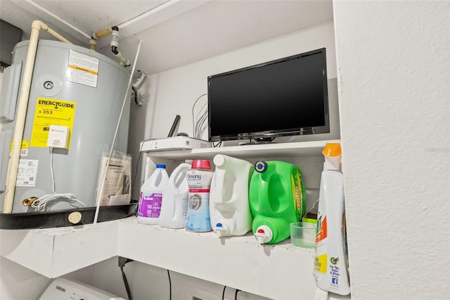 interior details featuring gas water heater