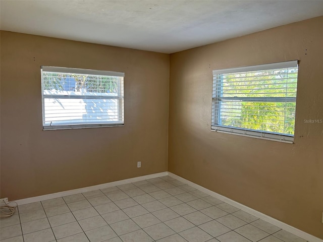 view of tiled empty room