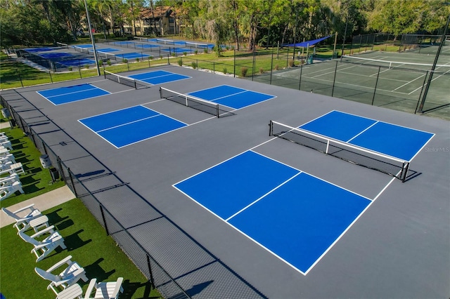 view of sport court featuring basketball court