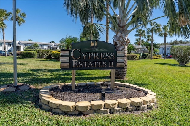 122 E Cypress Ct Unit 22, Oldsmar, FL 34677 - community sign with a yard
