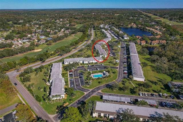 122 E Cypress Ct Unit 22, Oldsmar, FL 34677 - birds eye view of property featuring a water view
