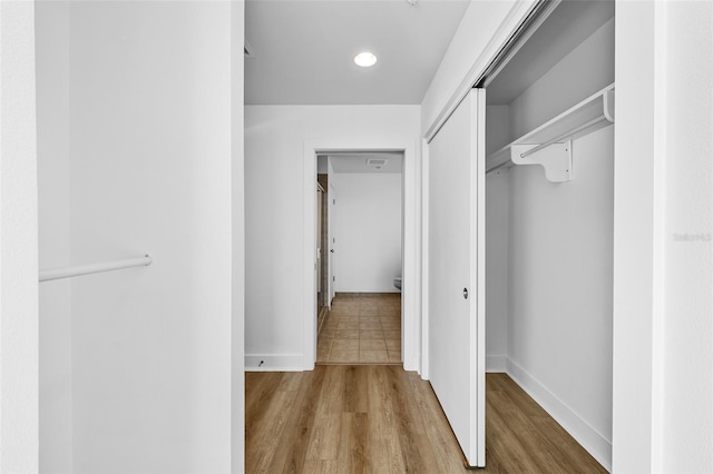 interior space featuring hardwood / wood-style flooring