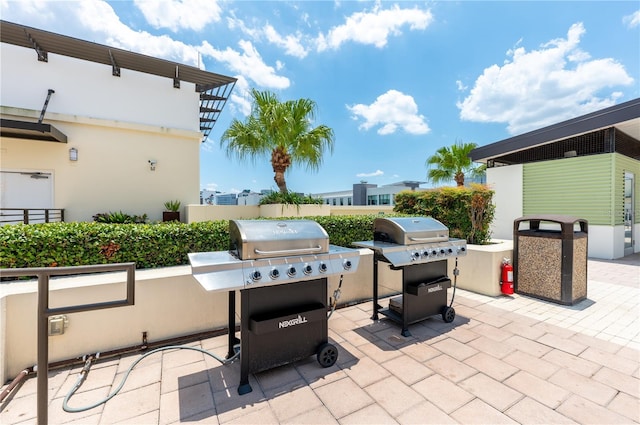 view of patio / terrace with grilling area