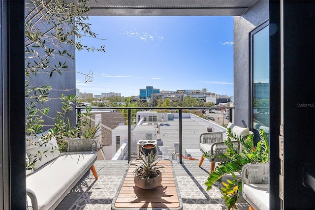 view of balcony