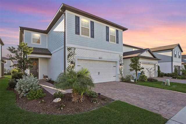 view of front of house featuring a garage