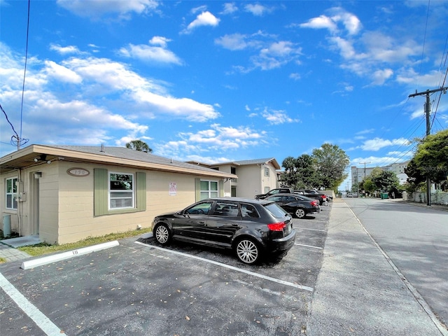 view of vehicle parking