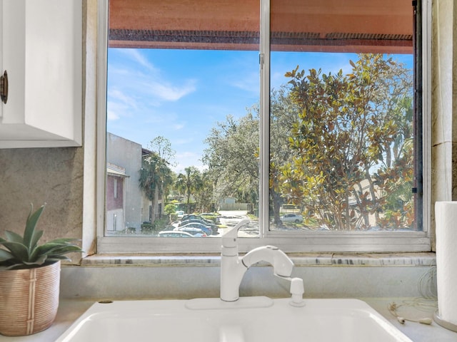 interior details with sink