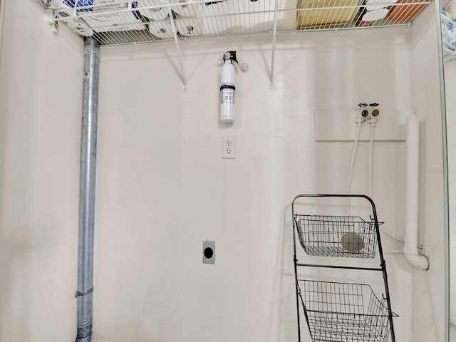 laundry area featuring hookup for an electric dryer