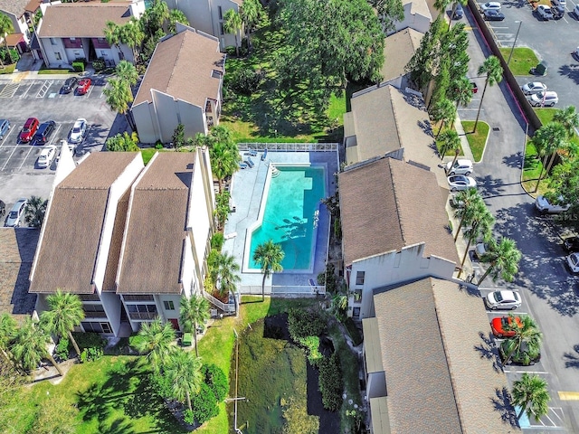 3869 S Lake Dr Unit 146, Tampa, FL 33614 - aerial perspective of suburban area with a pool area