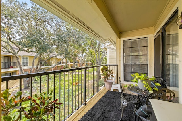 view of balcony